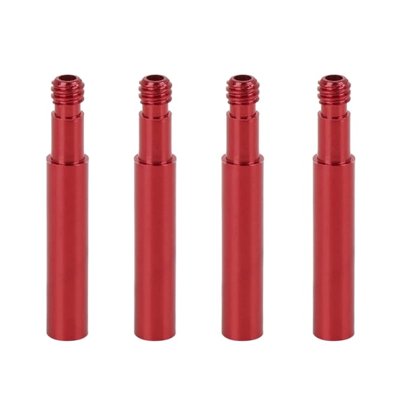 40mm Universal Aluminum Alloy Bike French Type Valve Extender Red 4pcs
