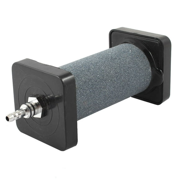 40mm x 100mm Fish Tank Cylinder Shape Mineral Bubble Air Stone Black Gray