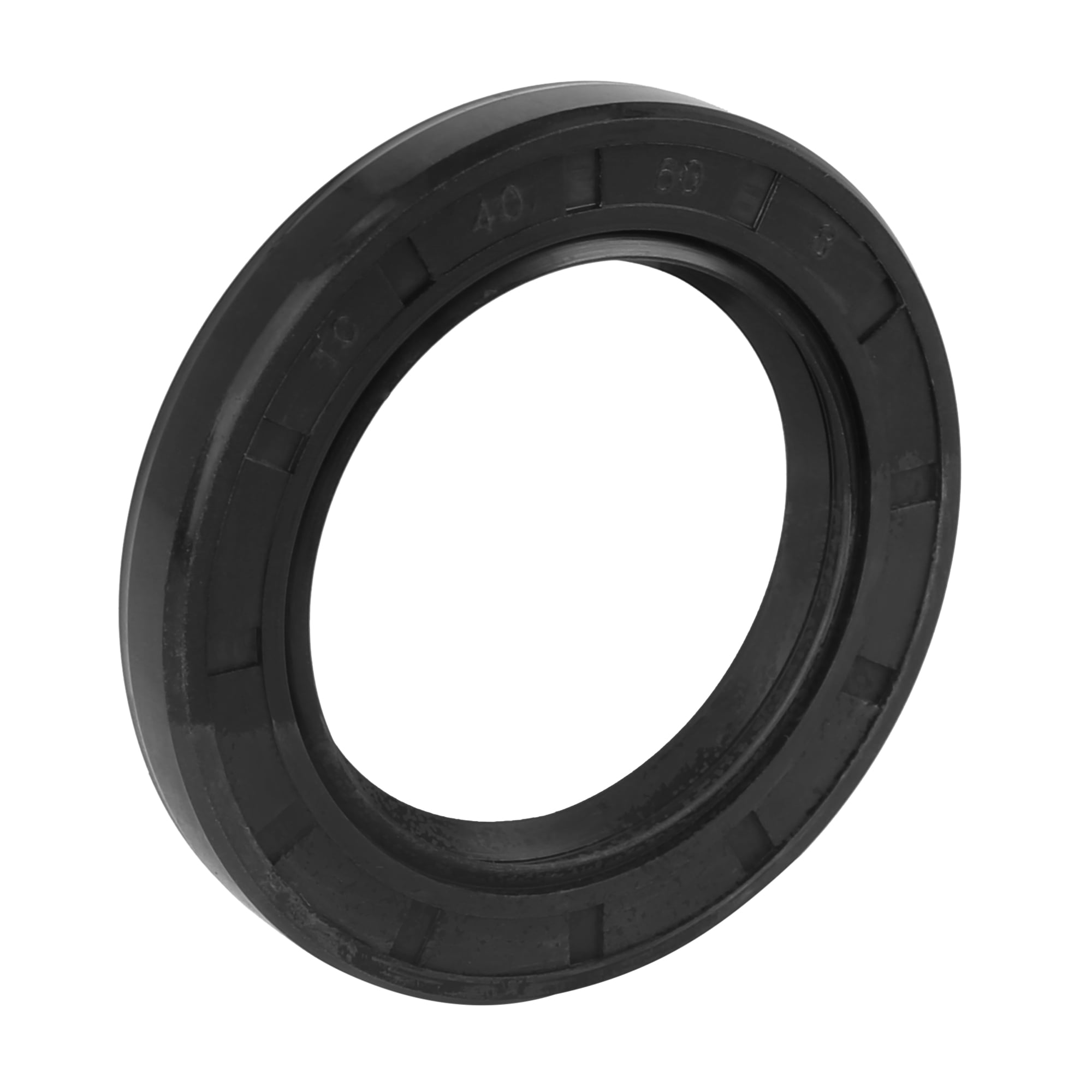 X AUTOHAUX 10mm X 22mm X 8mm Black Rubber Cover Double Lip TC Oil Shaft