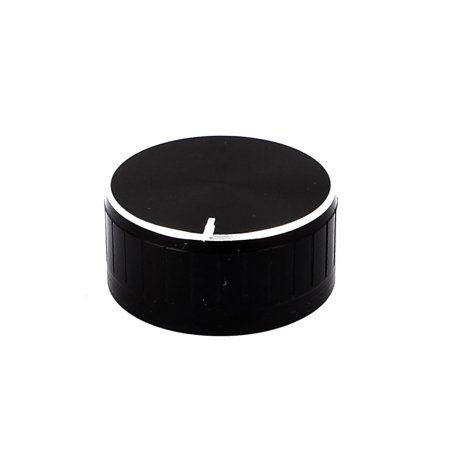 40mmx6mm Aluminium Alloy Potentiometer Control Knob Cap Knurled Button