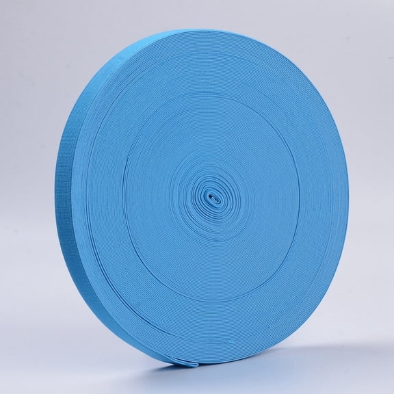 40ms Colored Flat Elastic Rubber Band Webbing Garment Sewing Accessories Deep Sky Blue 25mm about 43.74 yards(40m)/roll