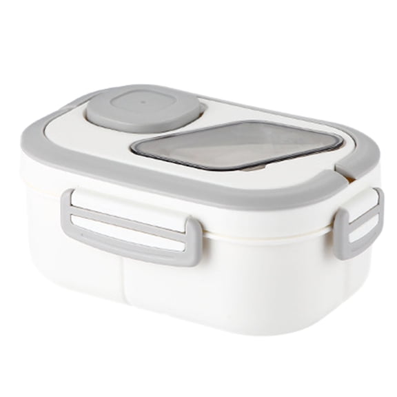 40oz Adult Bento Food Grade PP Leak Proof Container with Multiple Compartments Built In Handle Microwave Refrigerator