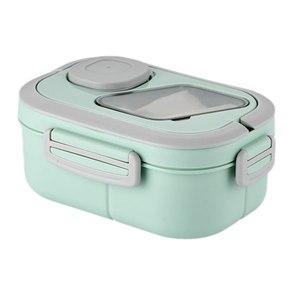 40oz Adult Bento Food Grade PP Multiple Compartments Leak Proof Built In Handle Microwave Refrigerator
