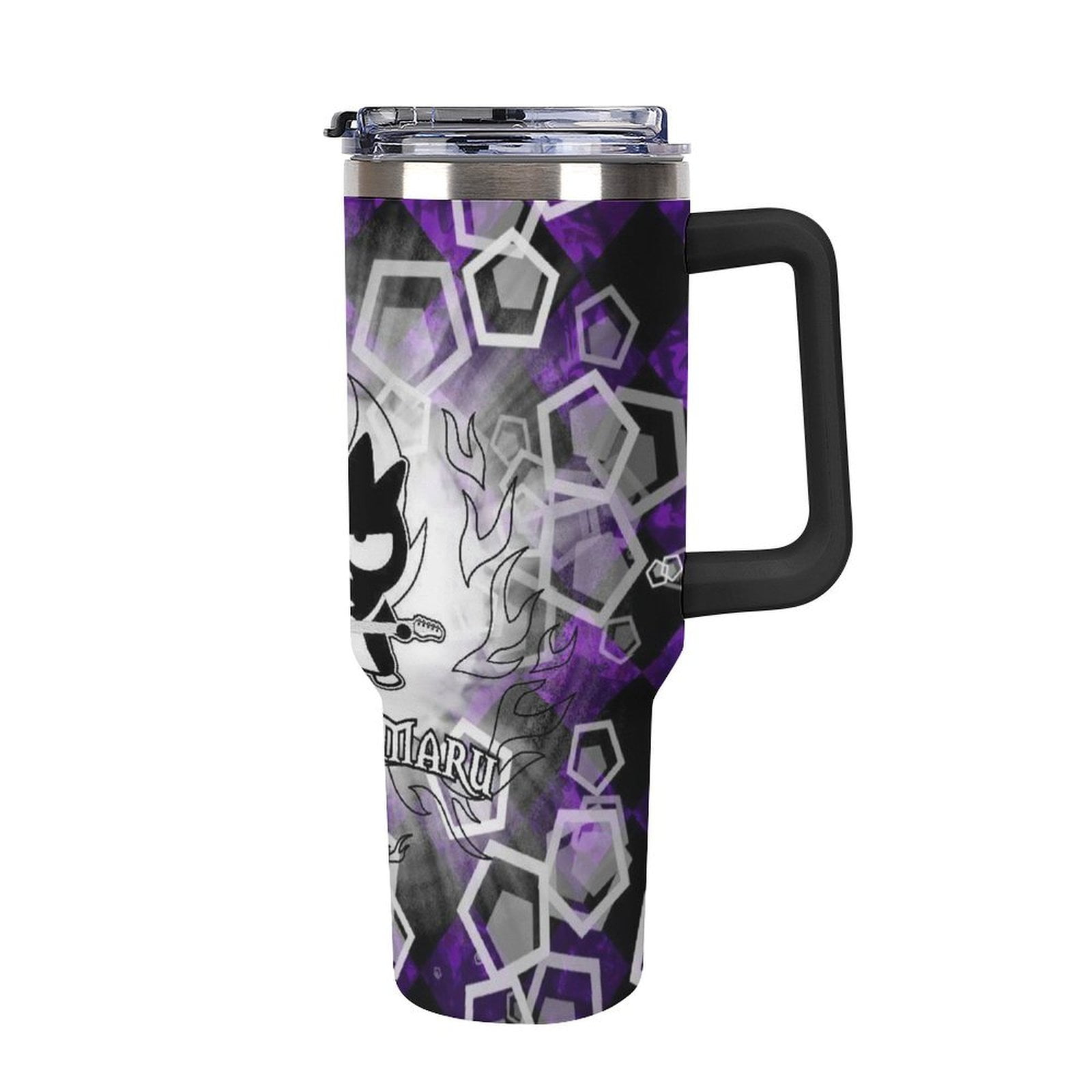 40oz Badtz Maru Tumbler with Handle and Straw Lid Insulated Tumbler Stainless Steel Water Bottle Cup Gifts