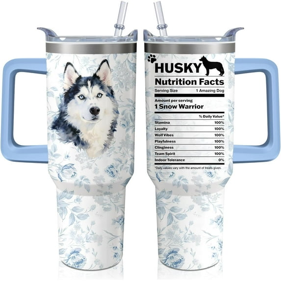 40oz Bernese Mountain Dog Tumbler with Handle, Straw & Lid - Insulated Stainless Steel Travel Mug - Coffee Cup Water Bottle Gift for Women Men, Animal Lovers - Birthday Mothers Day Present