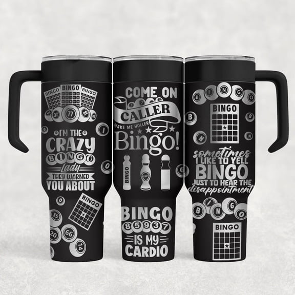 40oz Bingo tumbler personalize custom