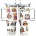 thumbnail image 1 of 40oz Book Lovers Gifts Reading Tumbler with Lid and Straw for Women, Stainless Steel Insulated Cup, Coffee Mug Water Bottle for Bookworm Readers Librarian Bookish, 1 of 6