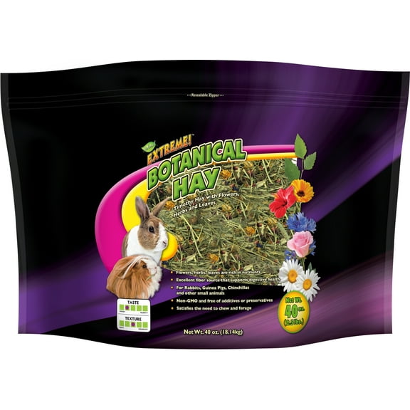 Premium 40oz Botanical Hay for Small Animals
