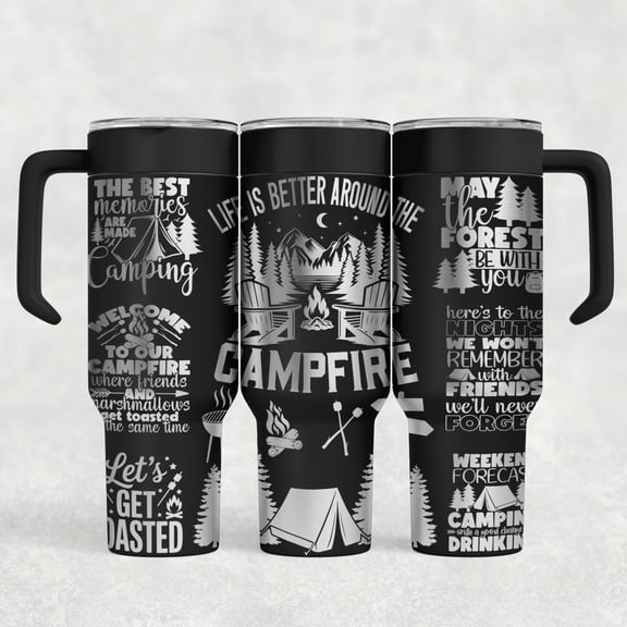 40oz Camping tumbler personalize custom stainless steel