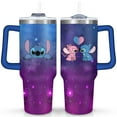 thumbnail image 1 of 40oz Cartoon Movie Stainless Steel Tumbler with Lid and Straw,Spill Proof Cartoon Travel Cup for Cartoon Lovers Double Wall Vacuum Insulated Coffee Mug with Handle Blue, 1 of 7