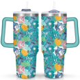 thumbnail image 1 of 40oz Cartoon Movie Stainless Steel Tumbler with Lid and Straw,Spill Proof Cartoon Travel Cup for Cartoon Lovers Double Wall Vacuum Insulated Coffee Mug with Handle Greenish-blue, 1 of 7