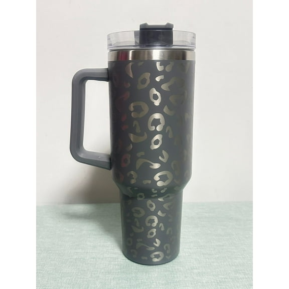 40oz Cheetah Leopard Laser Etched Stainless Tumbler