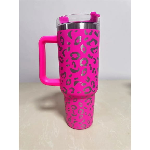 40oz Cheetah Leopard Laser Etched Stainless Tumbler