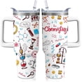 thumbnail image 1 of 40oz Chemistry Teacher Gifts Chem Tumbler with Handle and Straw, Chemical Stainless Steel Insulated Cup with Lid, Travel Coffee Mug Water Bottle, Birthday Gifts for Women Men, 1 of 6