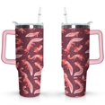 thumbnail image 1 of 40oz Cute Colorful Axolotl Stainless Steel Flip Straw Tumbler Spill Proof Travel Cup Double Wall Vacuum Insulated Coffee Mug with Top Handle, 1 of 6