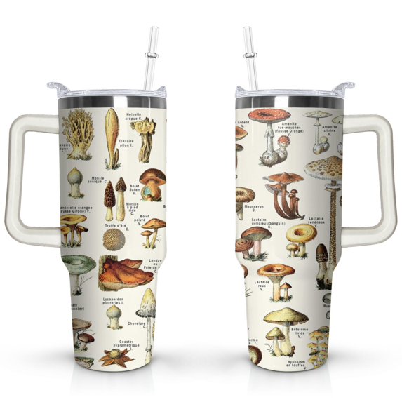 40oz Cute Mini Cactus Theme Stainless Steel Flip Straw Tumbler Spill Proof Travel Cup Double Wall Vacuum Insulated Coffee Mug with Top Handle