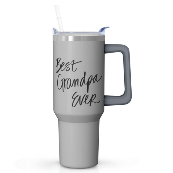 40oz Dependable Tumbler for Grandpa, Made from Insulated Stainless Steel with Handle, Top Gift for Grandpa for Fathers Day Birthday Christmas from Grandchildren