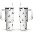 thumbnail image 1 of 40oz Dog Mom Tumbler - Leakproof Travel Coffee Mug with Handle - Cute Puppy Gift for Women Who Love Dogs - Double Wall Stainless, 1 of 7