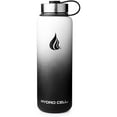 thumbnail image 1 of 40oz (Fluid Ounces) Wide Mouth Hydro Cell Stainless Steel Water Bottle Black/White, 1 of 3