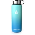 thumbnail image 1 of 40oz (Fluid Ounces) Wide Mouth Hydro Cell Stainless Steel Water Bottle Teal/Blue, 1 of 3
