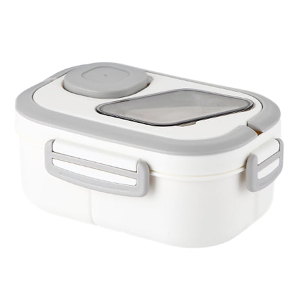 Food Storage 40oz Adult Bento with Multiple Compartments - Food Grade PP Built-In Handle Leak Proof Microwave & Refrigerator