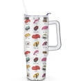 thumbnail image 1 of 40oz Free Spirit Travel Mug, Sushin Tumbler for Sushi Lovers With Handle, Double Insulated Spill Proof Coffee Cup & Straw, 1 of 5