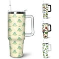 thumbnail image 1 of 40oz Frog Tumbler with Handle & Straw - Insulated Stainless Steel Travel Mug & Water Bottle - Double Wall Leak Proof - Cute Frog Design Gift for Women, 1 of 6