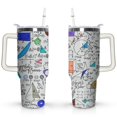 thumbnail image 1 of 40oz Funny Scientific Formula Stainless Steel Flip Straw Tumbler Spill Proof Travel Cup Double Wall Vacuum Insulated Coffee Mug with Handle, 1 of 6