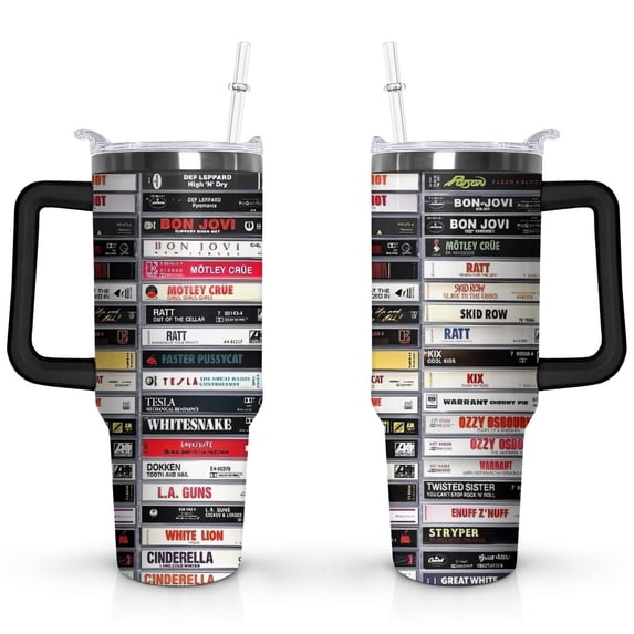 40oz Gifts Stainless Steel Flip Straw Tumbler Spill Proof Travel Cup Double Wall Vacuum Insulated Coffee Mug with Handle