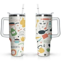 40oz Gifts Stainless Steel Flip Straw Tumbler Spill Proof Travel Cup Double Wall Vacuum Insulated Coffee Mug with Handle