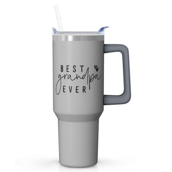 40oz Grandpa Superior Tumbler, Insulated Stainless Steel Cup with Handle, Best Holiday Gift