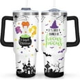 thumbnail image 1 of 40oz Halloweem Tumbler With Handle Witch Tumbler Lid and Straw Stainless Steel Insulated Cup Witchy Gifts For Women Witches Brew Coffee Mug, 1 of 6