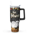 thumbnail image 1 of 40oz Halloween Stainless Steel Travel Mug, Insulated Tumbler with Handle and Straw, Perfect for Fall Drinks and Spooky Season Fun, Keeps Beverages at Ideal Temperature., 1 of 7