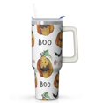 thumbnail image 1 of 40oz Halloween Tumbler with Handle, Cute Ghost | Print | Halloween Gifts for Women & Men | with Lids and Straws | Stainless Steel Insulated | Water Bottle Travel Mug, 1 of 5