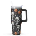 thumbnail image 1 of 40oz Halloween Tumbler with Handle, Spooky Bat Witch | Print | Halloween Gifts for Family & Friends | with Lids and Straws | Stainless Steel Insulated | Coffee Travel Mug, 1 of 5