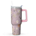 thumbnail image 1 of 40oz Halloween Tumbler with Handle, Spooky Pumpkin | Print | Halloween Gifts for Friends & Family | with Lids and Straws | Stainless Steel Insulated | Coffee Travel Mug, 1 of 5
