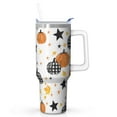 thumbnail image 1 of 40oz Halloween Tumbler with Handle - Large Insulated Stainless Steel Cup, Spooky Design, Leakproof - Party & Gift, 1 of 3