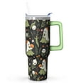 thumbnail image 1 of 40oz Halloween Tumbler with Handle – Pumpkin Skeleton Drinkware with Lid and Straw – Spooky Theme Travel Cup – Horror Aesthetic Coffee Mug, 1 of 5