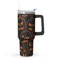 thumbnail image 1 of 40oz Halloween Tumbler with Handle and Straw, Insulated Travel Mug for Fall Season, 1 of 7