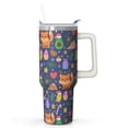 thumbnail image 1 of 40oz Holiday Tumbler with Lid and Straw, Christmas Tree Stainless Steel Insulated Cup Gifts for Women Men, 1 of 4