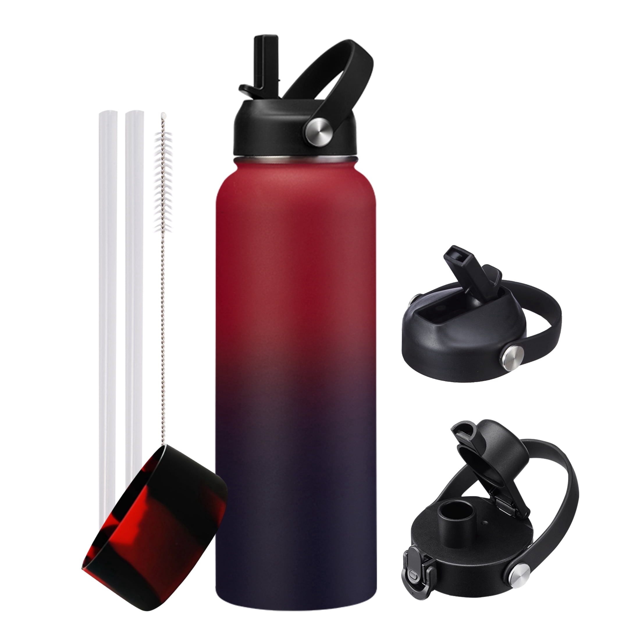Coldest Sports Water Bottle with Straw Lid Vacuum Insulated