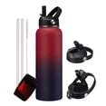 thumbnail image 1 of 40oz Insulated Water Bottle - Keep Cold-48H Hot-24H, Vacuum Water Flask with Straw & Spout Lid, Protective Boot, Reusable Sport Stainless Steel Water Bottle, 1 of 10