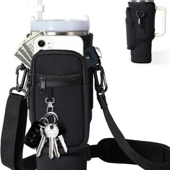 40oz Insulated Water Bottle Set with Handle, Durable Diving Material, Stylish Handbag Design, for Outdoor Adventures & Daily Use