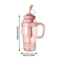 thumbnail image 1 of 40oz Large Water Bottle With Handle And Straw Cap For Girls Gym Sports, 1 of 2