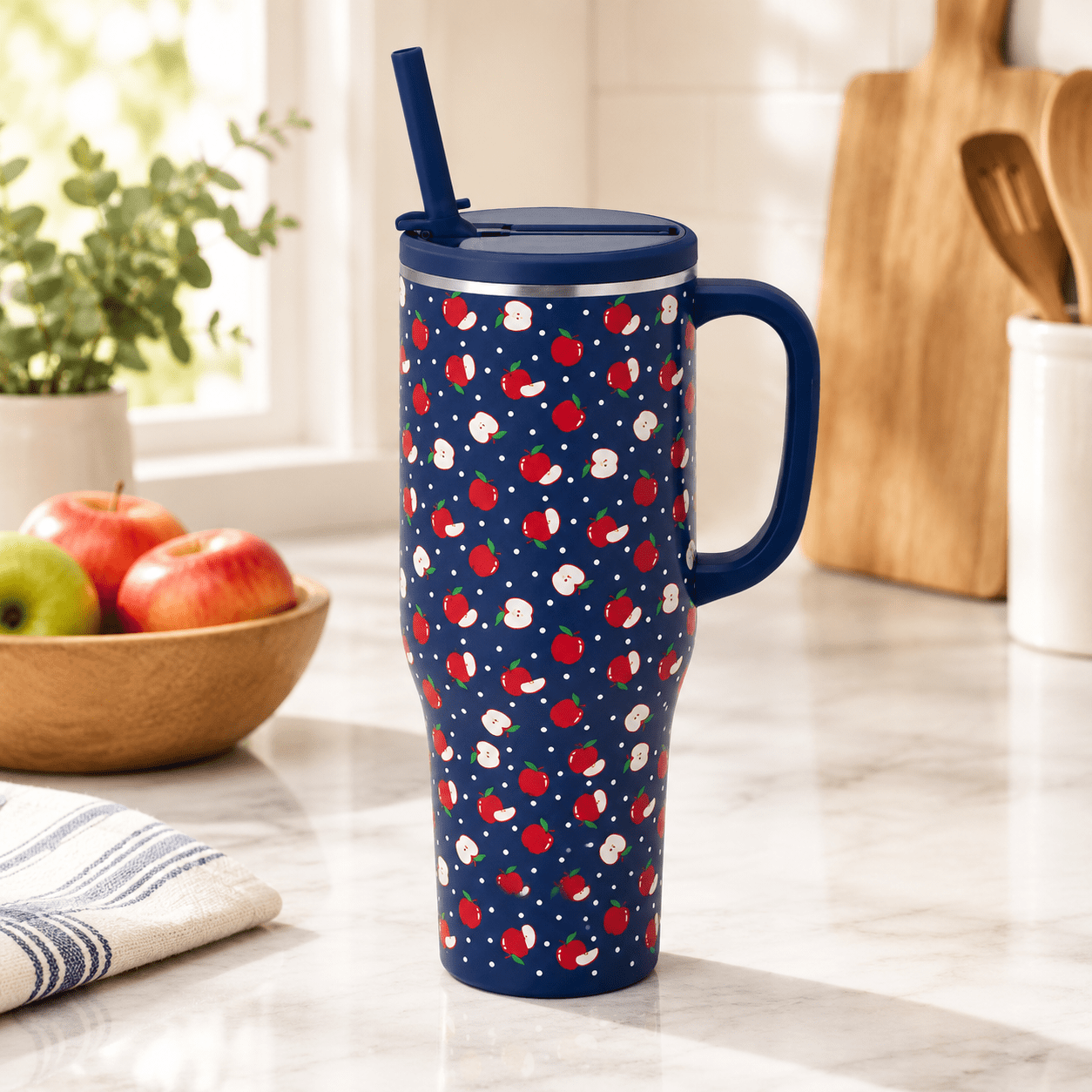 40oz Leakproof Mega Mug With Handle & St Crisp - Walmart.com