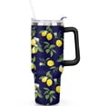thumbnail image 1 of 40oz Lemon Tumbler with Spill Proof Lid & Handle 40 oz Lemon Theme Tumbler with Straw Double Insulated Travel Coffee Cup Lemon Gifts for Men Women, 1 of 5