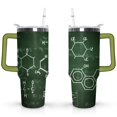 thumbnail image 1 of 40oz Math Equations Science Physical Stainless Steel Flip Straw Tumbler Spill Proof Travel Cup Double Wall Vacuum Insulated Coffee Mug with Handle, 1 of 6