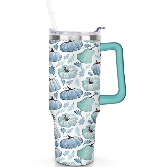 40oz Nomad Essentials Coffee Cup, Fall Lover's Travel Tumbler With Handle, Double Insulated Spill Proof Lid Straw Gift Travel Must Haves