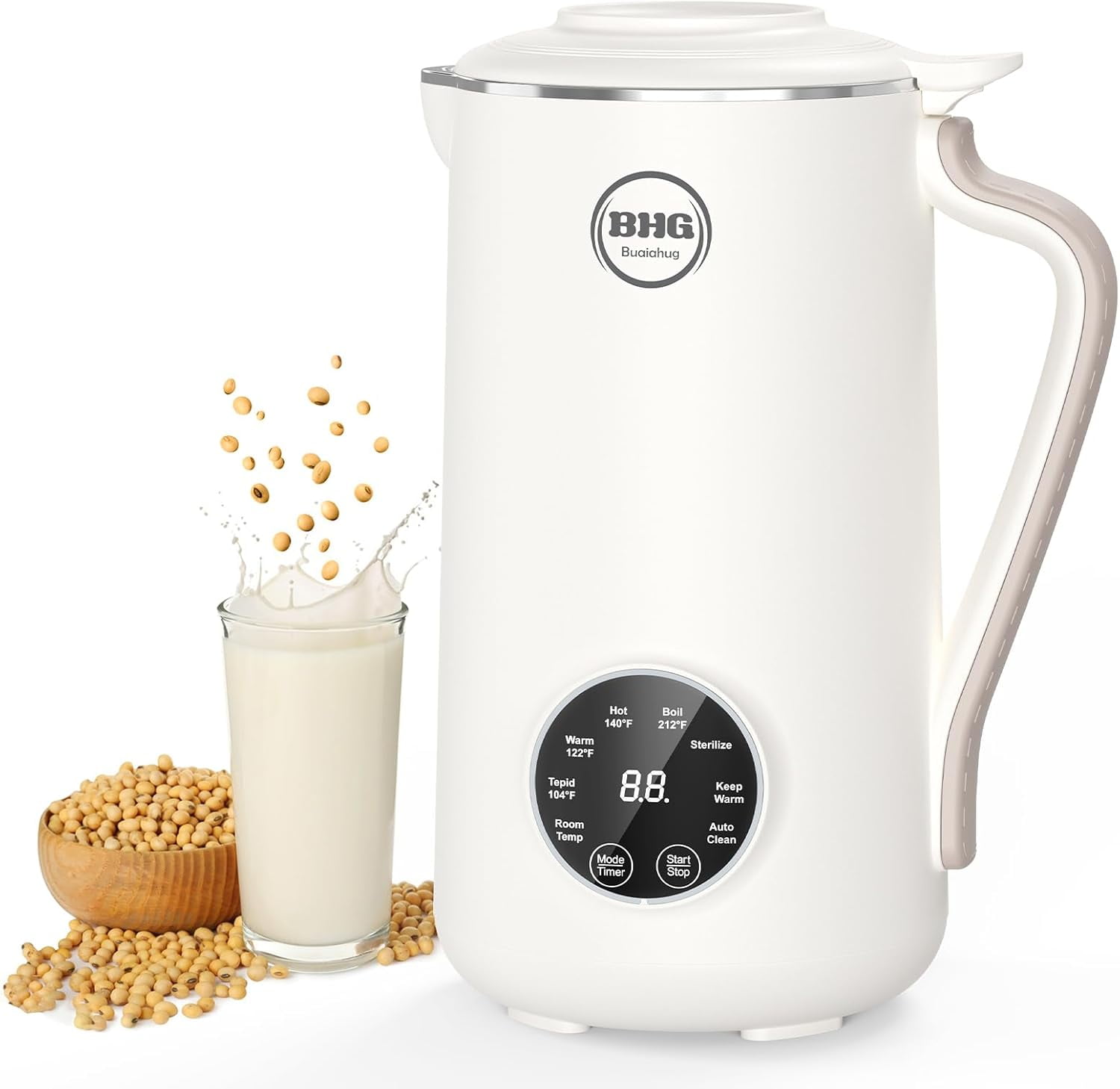 40oz Nut Milk Maker Machine - Multi-Functional Automatic with 10 Blades ...