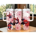 thumbnail image 1 of 40oz Spider-Man Tumbler with Handle - Red Web Hero Action Collage Cup, Superhero Insulated Travel Mug, Epic Gift for Him, 1 of 1